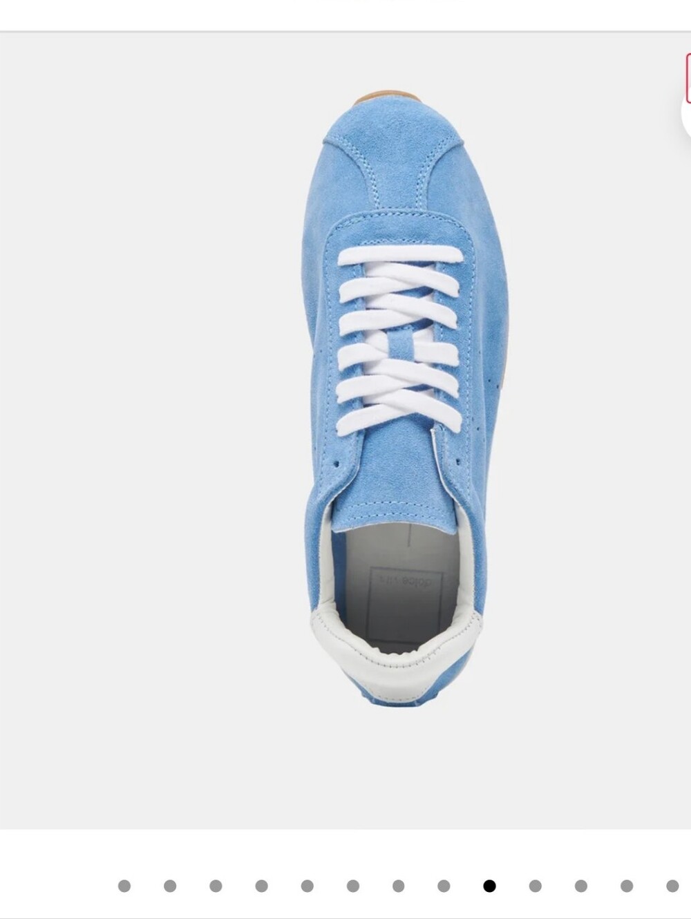 Dolce Vita Serina Light Blue Suede Women's Sneakers - Picture 2 of 6